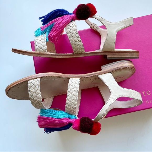 Kate Spade Sunset Sand Woven Sandals - Picture 3 of 4
